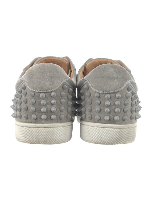 Christian Louboutin Spike Accents Suede Sneakers