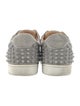 Christian Louboutin Spike Accents Suede Sneakers