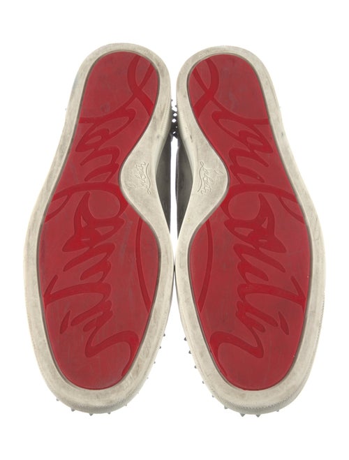 Christian Louboutin Spike Accents Suede Sneakers