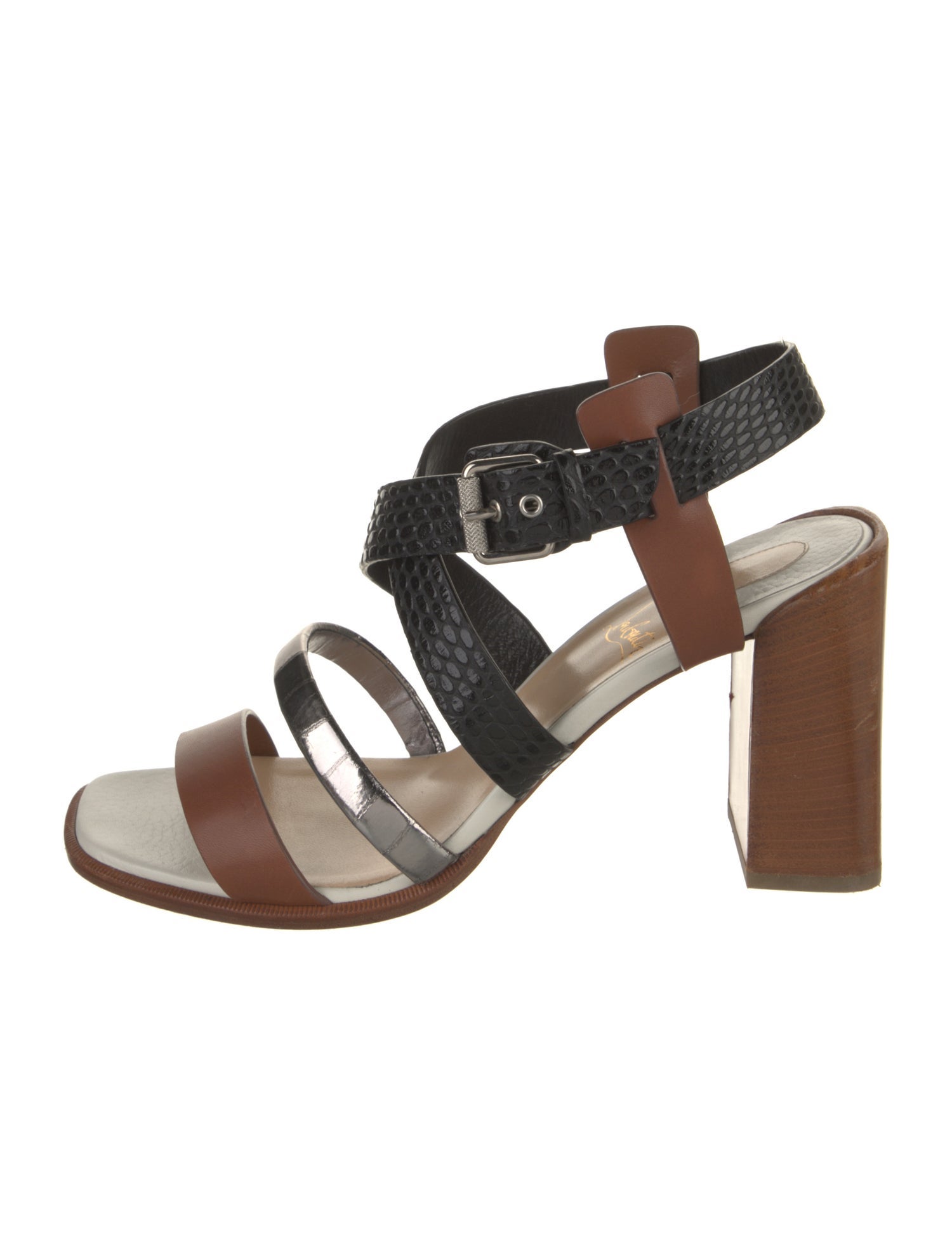 Christian Louboutin Leather Slingback Sandals