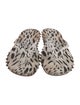 Christian Louboutin Rubber Animal Print Flip Flops