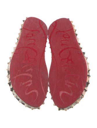 Christian Louboutin Rubber Animal Print Flip Flops