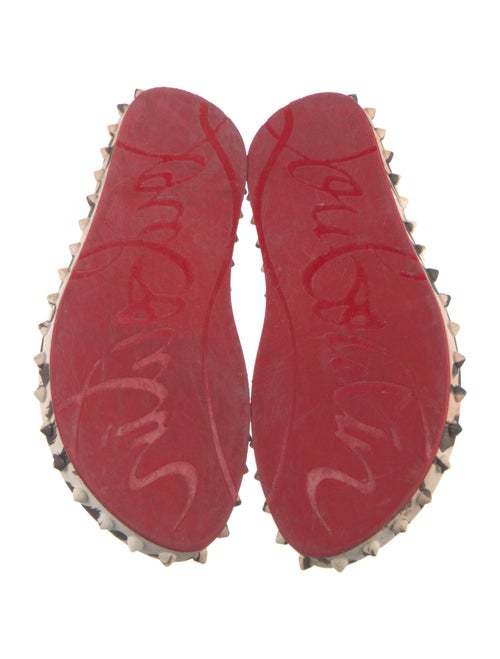 Christian Louboutin Rubber Animal Print Flip Flops