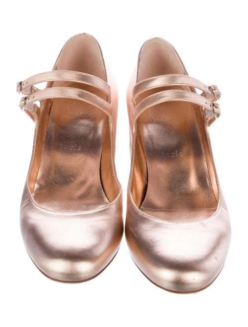 Christian Louboutin Leather T-Strap Pumps