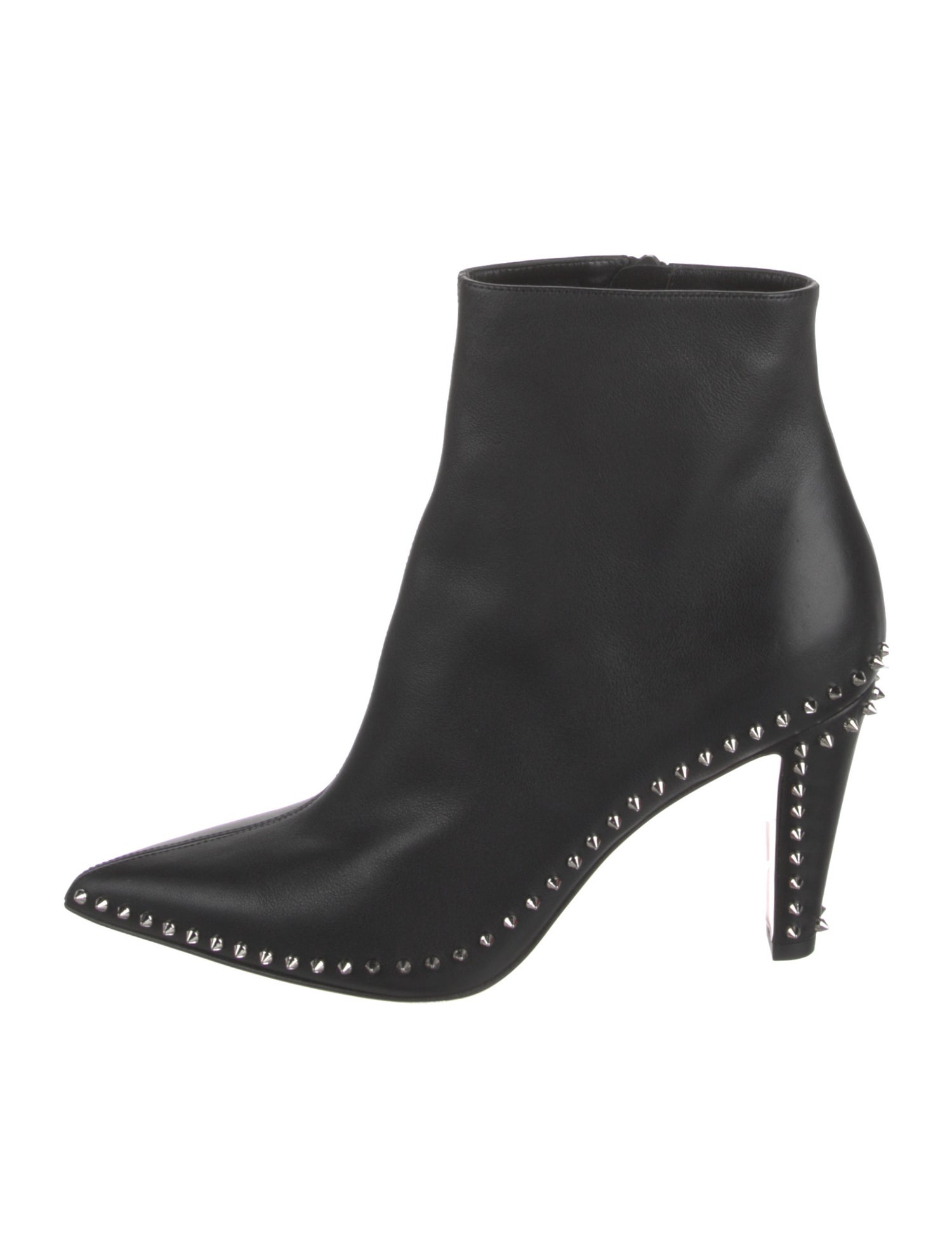 Christian Louboutin Spike Accents Leather Boots