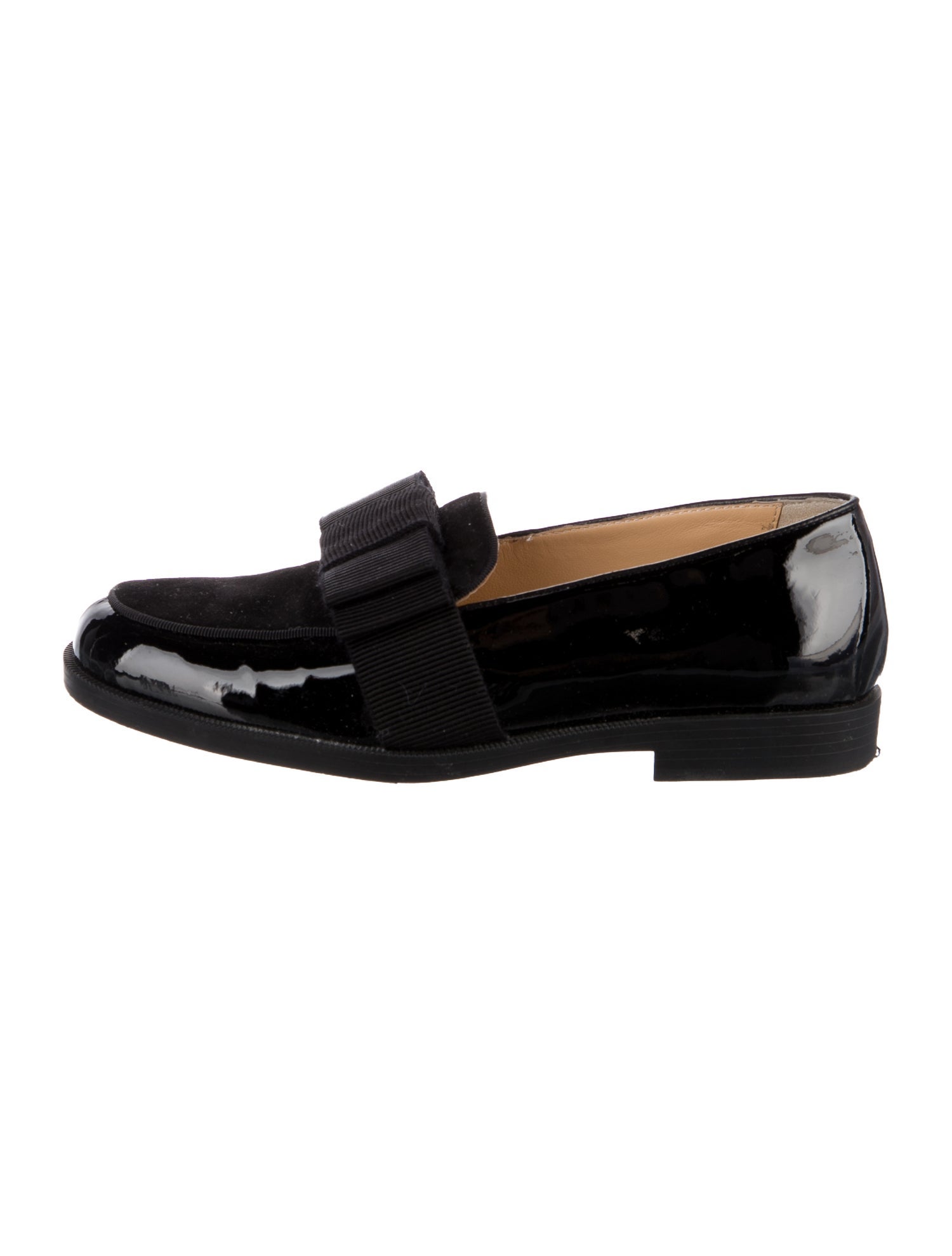 Christian Louboutin Girls' Patent Leather Bow Loafer