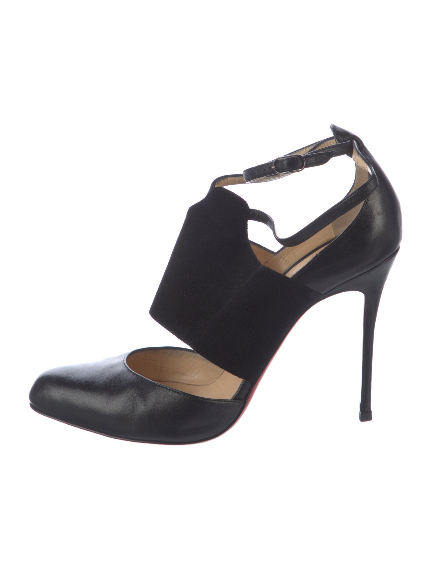 Christian Louboutin Leather T-Strap Pumps