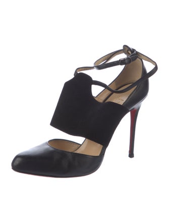 Christian Louboutin Leather T-Strap Pumps