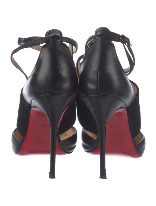 Christian Louboutin Leather T-Strap Pumps