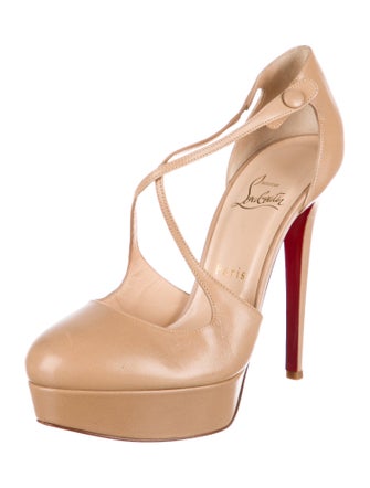 Christian Louboutin Leather T-Strap Pumps