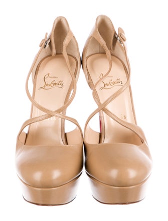 Christian Louboutin Leather T-Strap Pumps