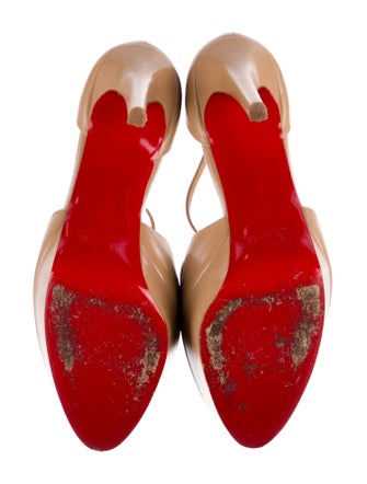 Christian Louboutin Leather T-Strap Pumps