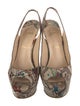 Christian Louboutin Snakeskin Animal Print Slingback Pumps
