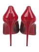 Christian Louboutin Patent Leather Colorblock Pattern Pumps