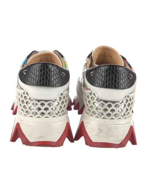 Christian Louboutin Patent Leather Printed Sneakers