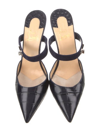 Christian Louboutin Crocodile Mules
