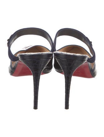 Christian Louboutin Crocodile Mules