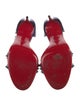 Christian Louboutin Spike Accents Patent Leather Sandals