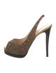 Christian Louboutin Animal Print Slingback Pumps