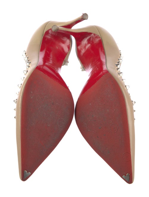 Christian Louboutin Spike Accents Leather D'Orsay Pumps