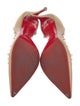 Christian Louboutin Spike Accents Leather D'Orsay Pumps