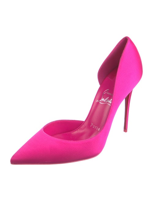 Christian Louboutin Satin D'Orsay Pumps