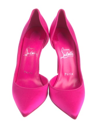 Christian Louboutin Satin D'Orsay Pumps