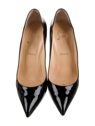 Christian Louboutin Patent Leather Scalloped Accent Pumps