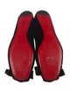 Christian Louboutin Velvet Bow Accents Ballet Flats