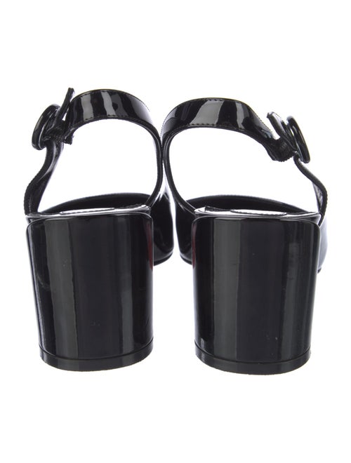 Christian Louboutin Patent Leather Slingback Pumps