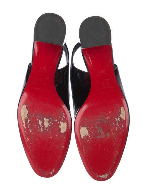 Christian Louboutin Patent Leather Slingback Pumps