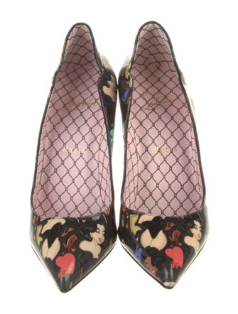 Christian Louboutin Patent Leather Printed Pumps