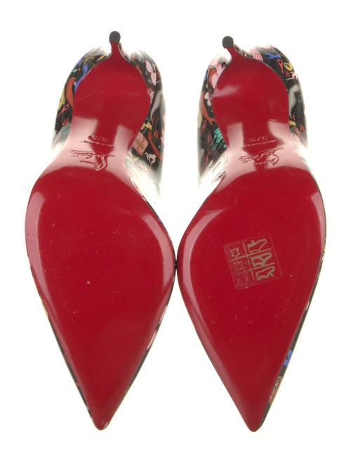 Christian Louboutin Patent Leather Printed Pumps