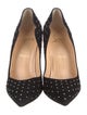 Christian Louboutin Suede Studded Accents Pumps