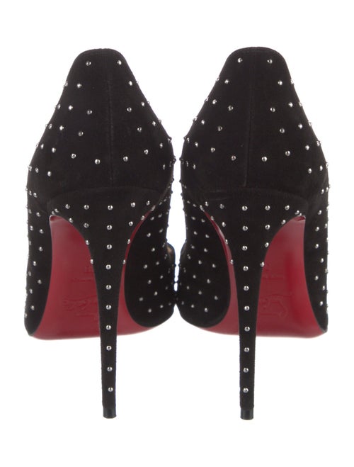 Christian Louboutin Suede Studded Accents Pumps