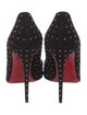 Christian Louboutin Suede Studded Accents Pumps