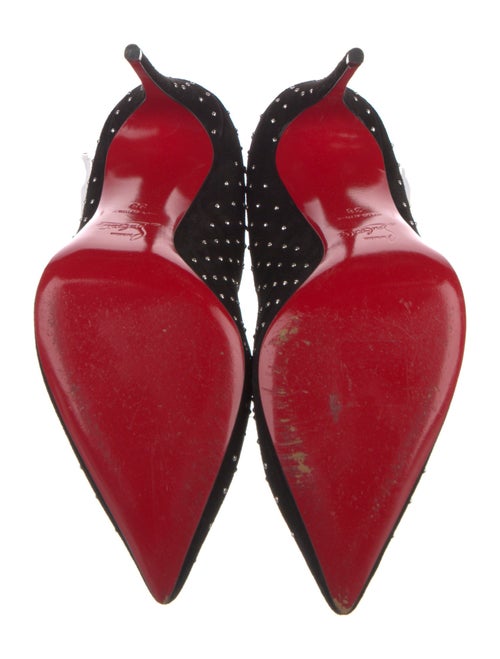 Christian Louboutin Suede Studded Accents Pumps
