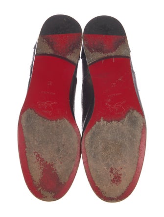Christian Louboutin Leather Animal Print Oxfords