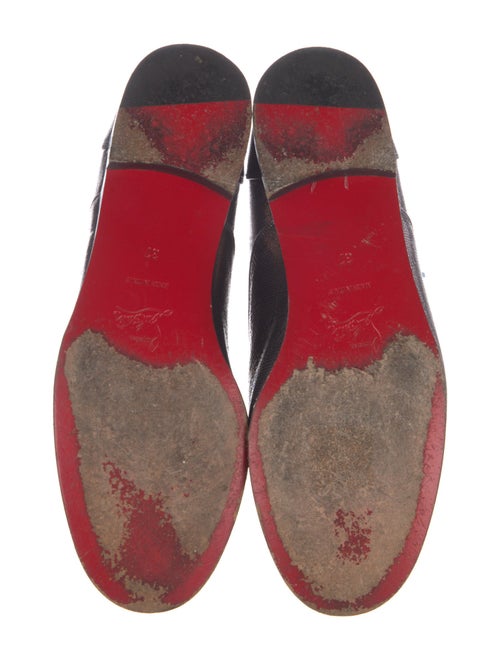 Christian Louboutin Leather Animal Print Oxfords