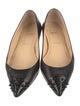 Christian Louboutin Spike Accents Leather Ballet Flats