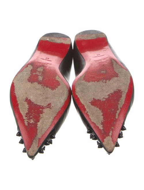Christian Louboutin Spike Accents Leather Ballet Flats