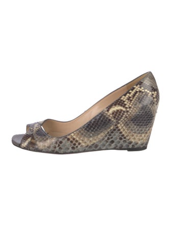 Christian Louboutin Snakeskin Animal Print Pumps