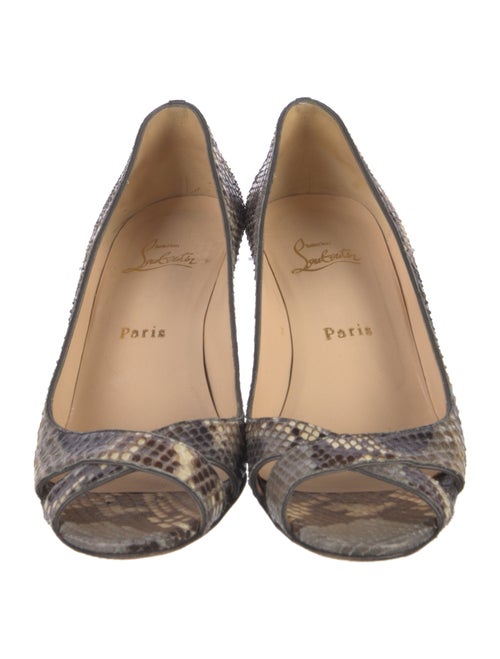 Christian Louboutin Snakeskin Animal Print Pumps