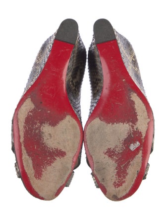 Christian Louboutin Snakeskin Animal Print Pumps