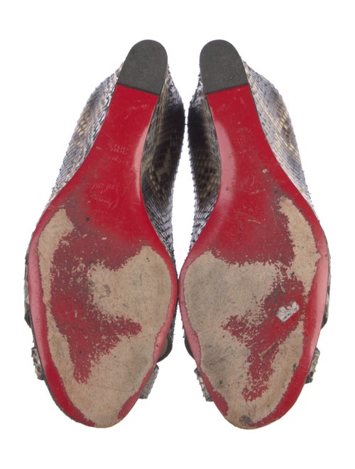 Christian Louboutin Snakeskin Animal Print Pumps