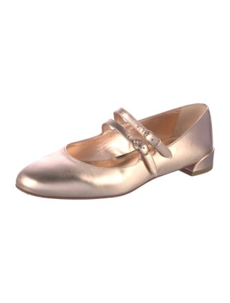 Christian Louboutin Leather Mary Jane Flats