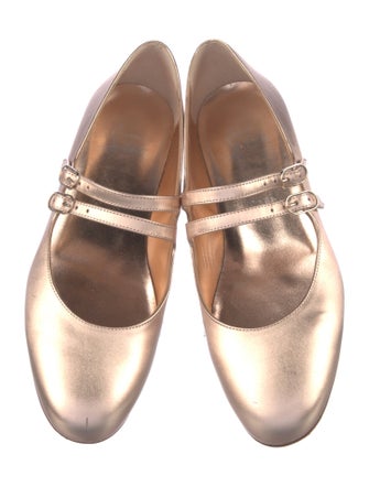 Christian Louboutin Leather Mary Jane Flats