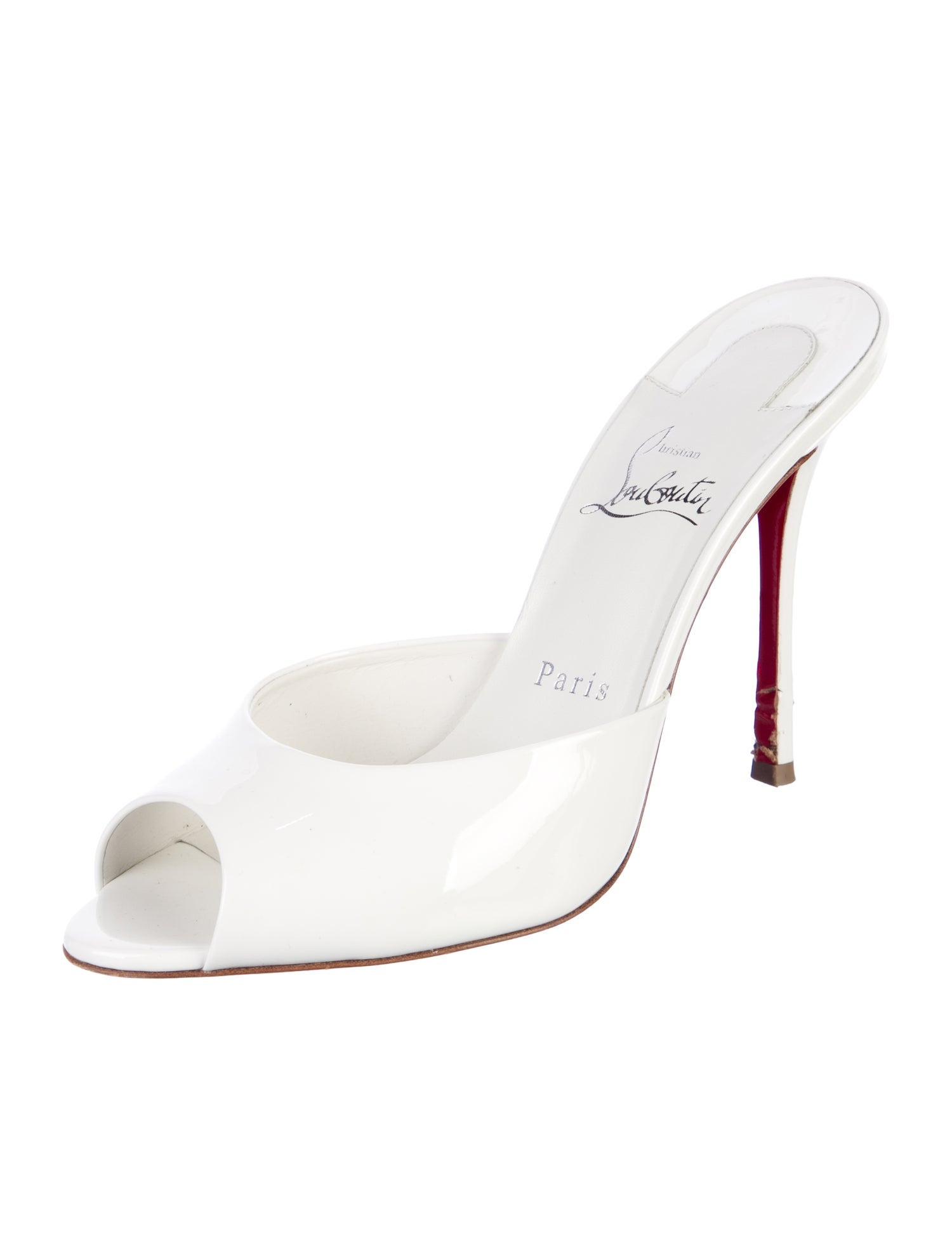 Christian Louboutin Patent Leather Mules