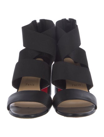 Christian Louboutin Spike Accents Leather Sandals