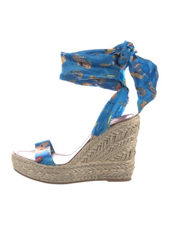 Christian Louboutin Jute Printed Espadrilles